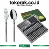 FLORA SENDOK GARPU SET 12 PCS TANICA STAINLESS STEEL